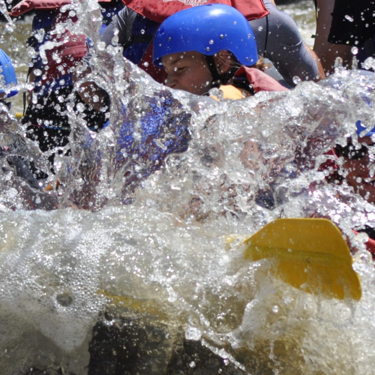 a man swimming in the water